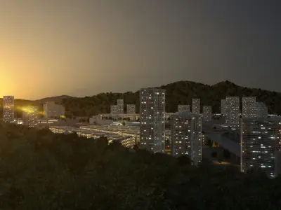 Freeway03 Suburbs 3D model