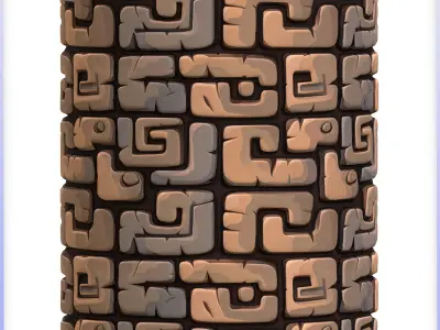  Stylized Wall Seamless Texture Texture 9