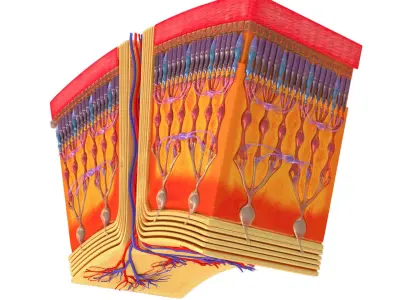 Retina 3D model