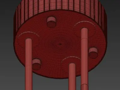 Bullarum Si 6 Chandelier 3D model