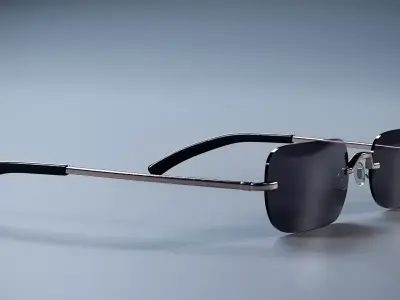 Gojo Satoru Glasses and Sunglasses 3D model