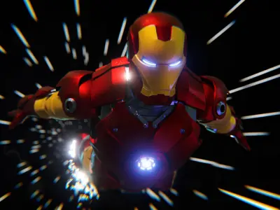 IronMan Mark III Low-poly 3D model