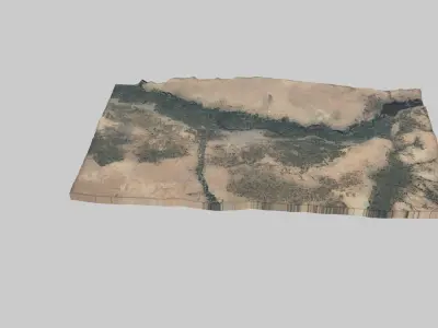 Al-Rakka City Low-poly 3D model