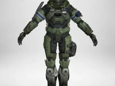 Gameready Character - 04 Low-poly 3D model