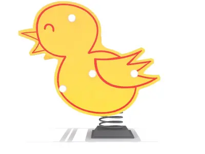 Playground - Bird Rider Low-poly 3D model