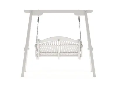 Wooden Swing Chair 004 3D model