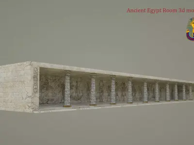  Ancient Egypt Room 3d model Low-poly 3D model