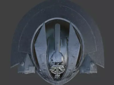 Cyber-Samurai Shadow Kabuto 3D Model Low-poly 3D model