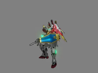 Attacker Gundam 21 3D model
