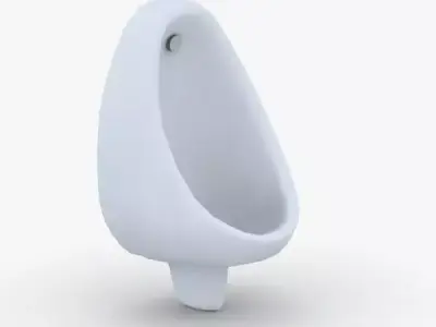 1627 - Urinal Low-poly 3D model