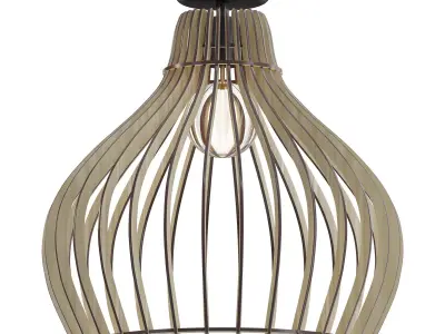 Barrel ceiling light 3D model