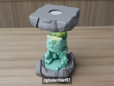 Bulbasaur in the Clone Lab 3D print model