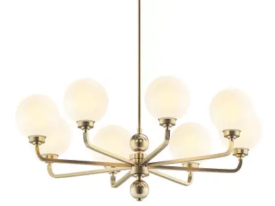 Untitled light brass chandelier 3D model