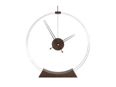 Double Rings Desk Clock Free 3D model