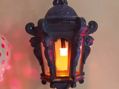 BAROQUE ANGELS LAMP Ornamental Classic Light MOB22 3D print model