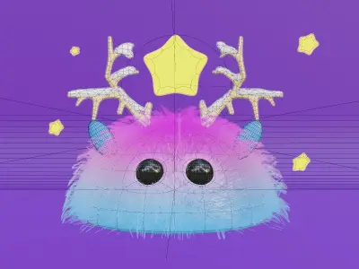 Cute animal Chester 3D model