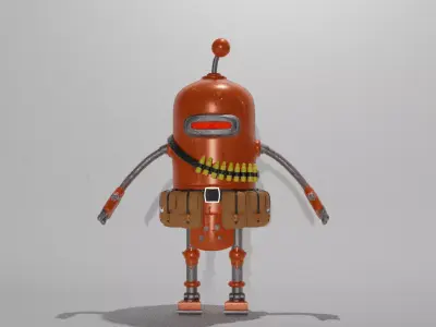 PBR game ready character 3D model