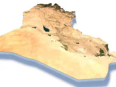 Iraq Terrain Country 3D model