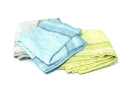 Multicolored Towels 3D model
