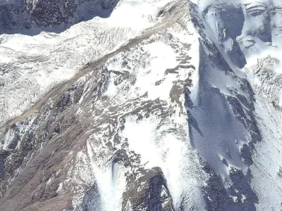 Mount Kazbek 5037 meters Georgia 3D model