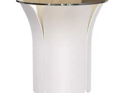 Coffee table steel and smoked glass Tessen 3D model