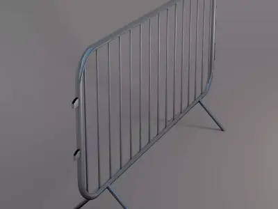 Crowd Control Barrier Low-poly 3D model purchase