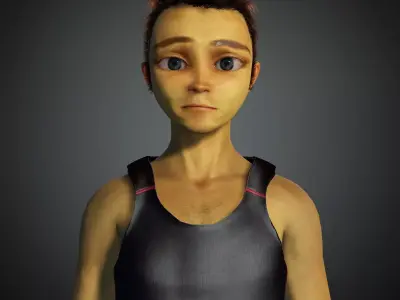 Weird Cartoon Character Semi Realistic Blender Maya Iclone  3D model