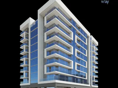 Residential Building Design 3D Model Pack