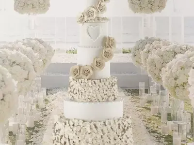 Wedding Cake 3D  3D model