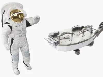  Astronaut on Foot Restraint Platform 