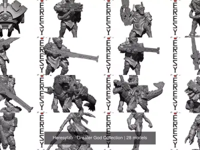 Heresylab - Greater God Collection 3D Model Pack