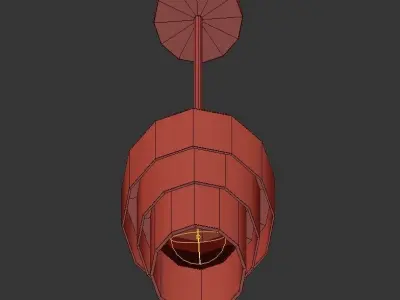 Mingo gold pendant light 3D model