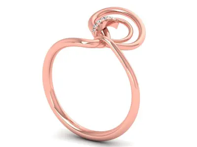 Solitaire Wedding Engagement Women Rings Infinite Ring 3D print model purchase