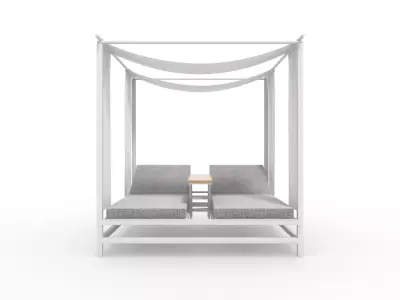 Poolside Cabana 14 3D model