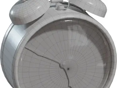 Alarm clock Low-poly 3D model