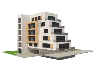 Apartment Building 20 3D model