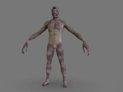 Monster Blinderk Low-poly 3D model