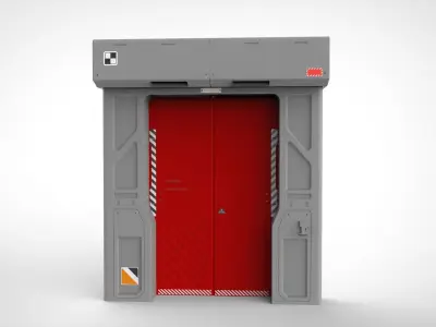sci fi door 11 3D model
