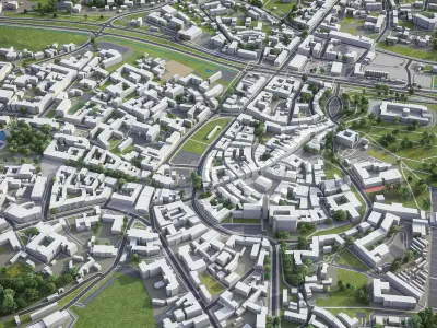 Lublin  Low-poly 3D model