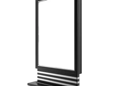 Advertising stand display Billboard 05 Low-poly 3D model