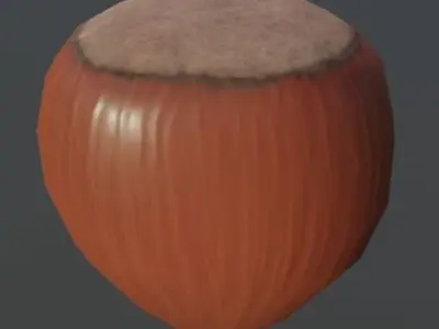 Hazelnut and Leaf 3D Model Pack