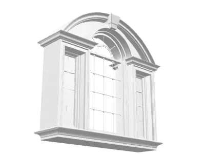 Classic Palladian Arched Window - window 3D Model 3D model