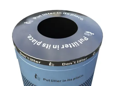 NYC Trash Bin V02 3D model