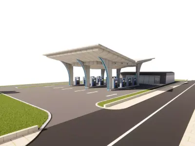 Gas Station3 3D model
