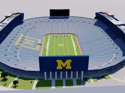 Michigan Stadium - USA 3D model