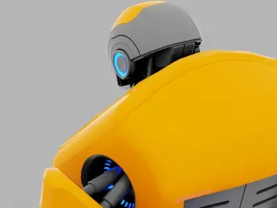 Android rigged - animated character 3D model