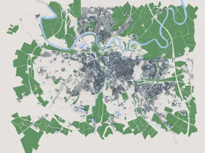 Carlisle City in England 3D model