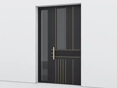 Aluminium door 282 3D model