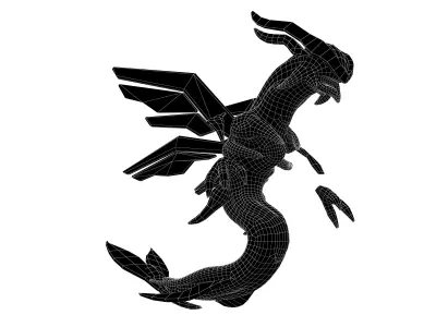 Dragon Monster v2 002 Low-poly 3D model