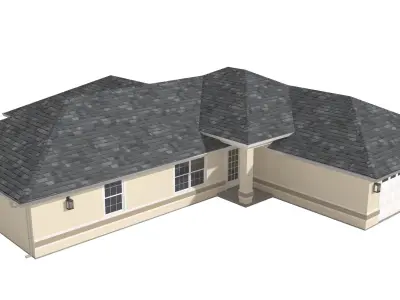 House-022 Low Poly 3D model